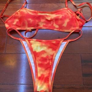 ORANGE TIE DYE BIKINI